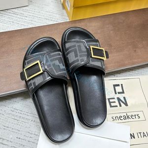 Sandalen slippers luxe merk vrouwen mannen lederen sole platte stof brocade zomer reisfeest flat hak adjabl gold schoenen schoenen loafers sandalen