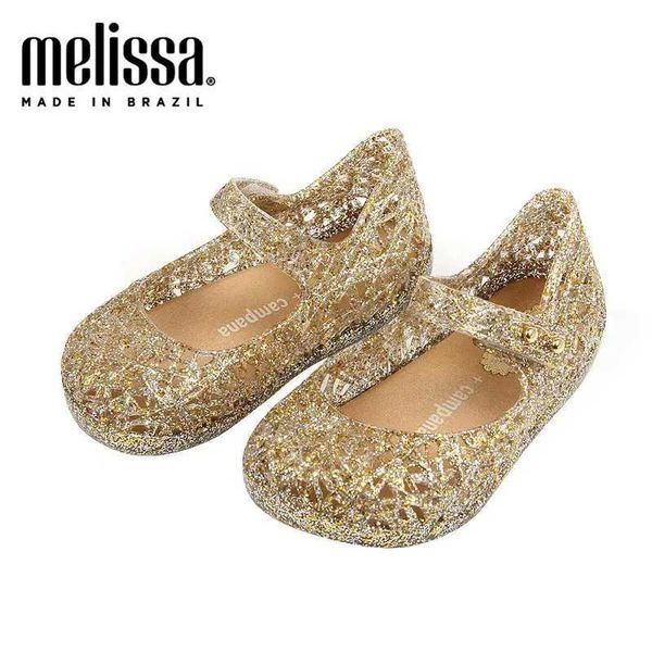 Sandales printemps été 2023 Nouveau mini Melissas Birds Nest Chaussages Chaussures Bébé filles Bénégentilles Sandales Kids Chaussures de plage parfumées 240423