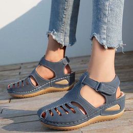 Sandalen lente zomerschoen retro wandel slip op strand vrouw slipper zacht Zapatos de mujer schoenen vrouw 230225