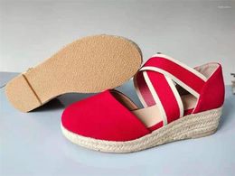 Sandales Style sac talon dames antidérapant grande taille chaussures vulcanisées printemps et été mode décontracté plate-forme pour femmes