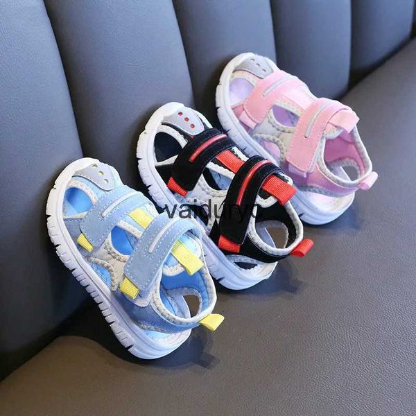 Sandales d'été pour bébés filles et garçons, chaussures en tissu à fond souple, mode petits enfants, plage, h24229