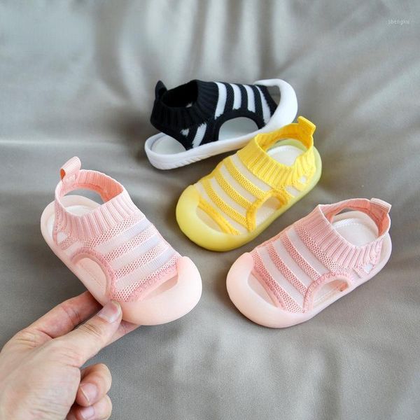 Sandales d'été pour enfants, chaussures en maille respirantes pour bébés, garçons et filles, sport décontracté, todder, petits enfants, taille 21-30