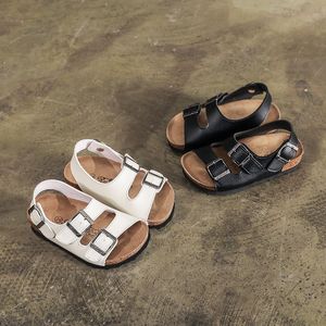 Sandalen zomer kinderkurk niet-slip sandalen jongens ouder-kind schoenen meisjes ademende strandschoenen 230421