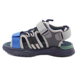 Sandales d'été pour enfants, chaussures de marque à bout ouvert, orthopédiques, confortables, en cuir de porc, sandales de sport pour garçons