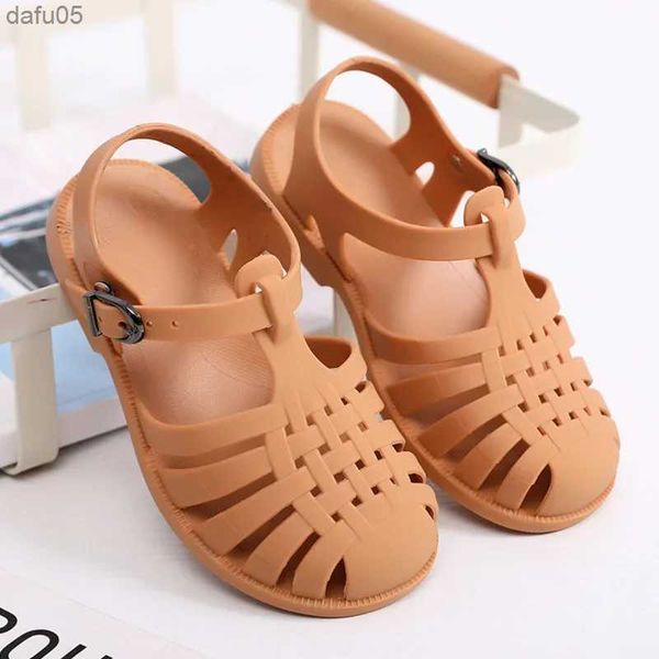 Sandalias Sandalias de verano para niños, zapatos de princesa antideslizantes suaves para bebés y niñas, zapatos de playa de gelatina de caramelo para niños, zapatillas romanas informales para niños