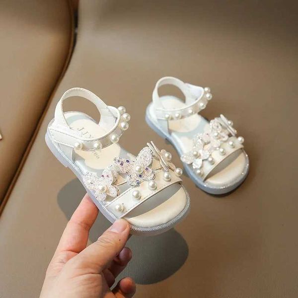 Sandales d'été enfants sandales fille chic princesse strass de papillon