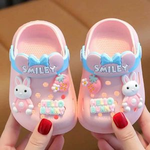 Sandales Sumrens Childrens Sandals Hole Chaussures pour enfants Slice Anti Slip Cartoon DIY DIY DESCRIP HOGES CHAPEL