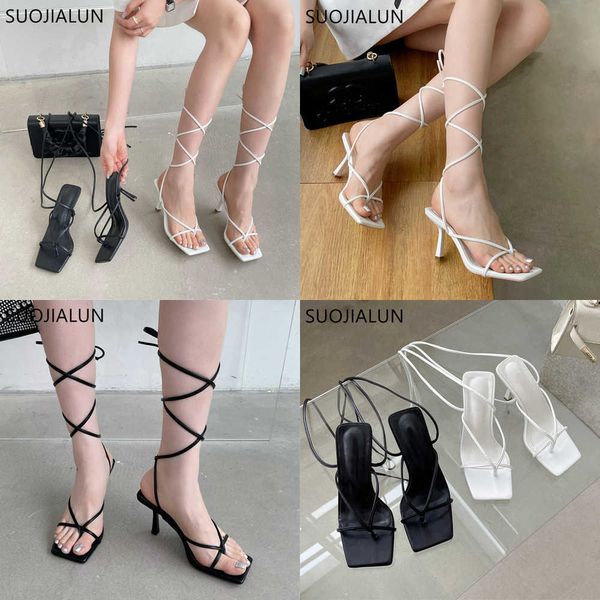 Sandalen Sommer Gladiator Damen Sandale Mode Schmalband Dünn High Heel Damen Elegant Pumps Schuhe Outdoor Cross Strap 230316