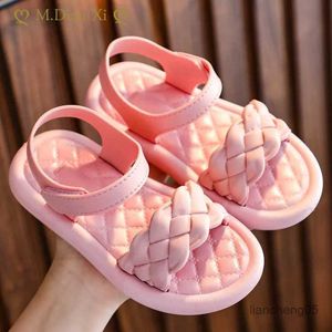 Sandalen zomer kleine meisje sandalen bloemen eenvoudig en mooie roze kinder sandalen peuter baby zachte vrijetijdsschool schoolmeisjes