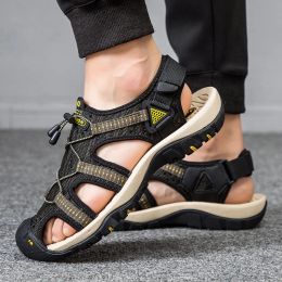 Sandalen zomer nieuwe water sandalen niet slip groot formaat 3848 elastische band trend mode slippers casual heren schoenen strandschoenen