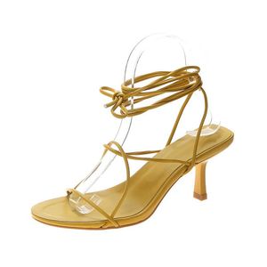 Sandalen zomer sexy pu heel schoenen vrouwen hoge gladiator enkel strappy open toed witte feestjurk pompen schoenen 358 733 3 86 58