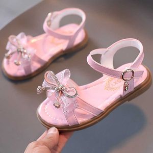 Sandales chaussures d'été talon plat enfants filles princesse bout ouvert chaussures de plage enfant en bas âge bébé chaussure enfant filles sandales CSH1271