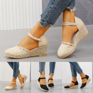 Sandalen Summer Slope Wedge voor dames 6 Jelly Slides Platform 90s gewatteerd