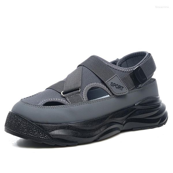 Sandalias Deportes de verano y ocio Suelas gruesas de moda con agujeros de malla transpirable Zapatos casuales