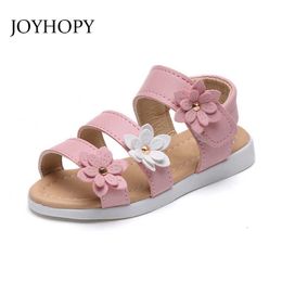 Sandalen zomerstijl kinderen sandalen meisjes prinses mooie bloemschoenen kinderen flat sandalen babymeisjes Romeinse schoenen Z0225