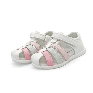 Sandalen Super Kwaliteit wit Nieuwe Orthopedische Kinderschoenen Meisje steunzool Kinderen Sandalen binnenste Echt Leer 240329