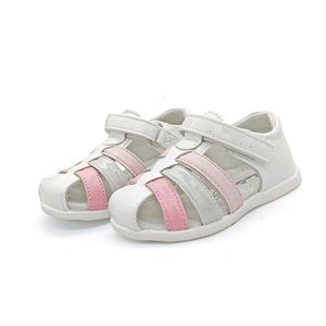 Sandales Super qualité blanc orthopédique enfants chaussures fille soutien de la voûte plantaire enfants sandales intérieur en cuir véritable 230515