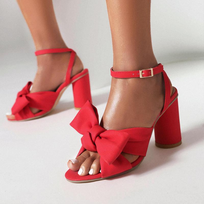 Sandales femmes douces 2023 chaussures à talons d'été 9 couleurs tache papillon savoir décorer taille 34-48