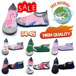 Sandalias Nadar Suela Blanda Antideslizante Aqua Unisex Secado Rápido Surf Aliento Malla Agua Playa Buceo Calcetín Antideslizante Snorkel Ríos Trazados