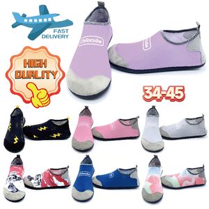 Sandales Natation Antidérapant Aqua Séchage Rapide Surf Breath Mesh Plage Plongée Chaussette Antidérapant Tuba traçage GAI vert marron homme femme blanc noir violet