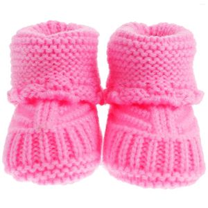 Sandalias Zapatos gruesos Tejido de punto Bebé para crochet Niño Calzado de invierno Botines hechos a mano Nacido