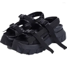 Sandales Semelle Épaisse Femmes 2023 Été Plate-Forme Sandalet Chaussures Femme P35d50