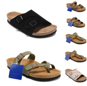 Sandalen Tory Designer voor vrouwen Mens Olie Was Skin Leer Sandaal Birk Sandale Flip Flops Thongs Slippers Vrouw Man Scuffs Mules Summer Beach Motion Current 66es