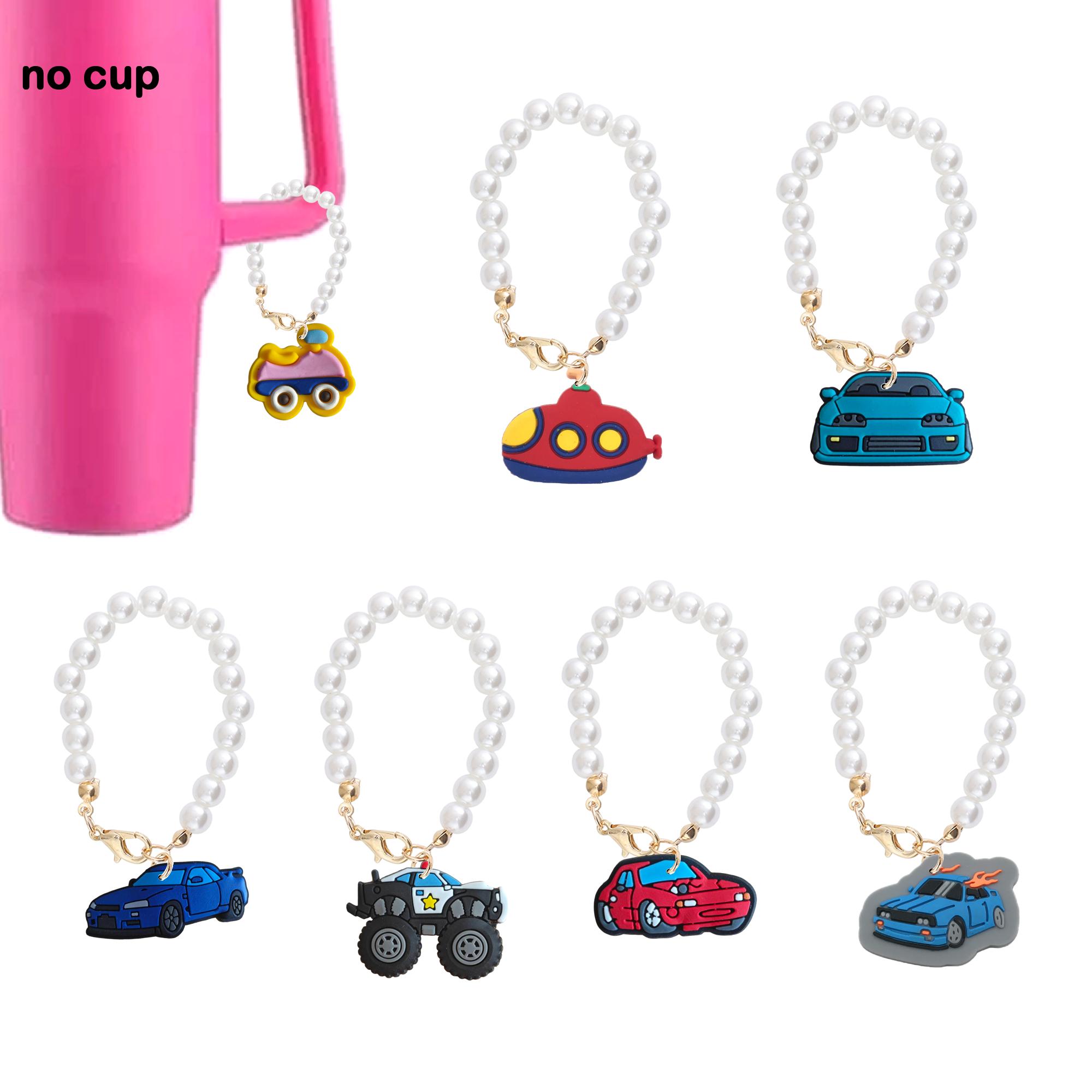 Sandali Trasporto 1 catena di perle con fascino manico personalizzato per gli accessori per bicchieri a coppa Delivery Delivery Ot2el