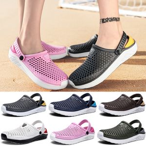 Sandalen Unisex Waterdichte Heren- en Dameskralen Strand Crocks Klompen Gat Schoenen Platte Slippers Tuinschoenen Dikke Zool