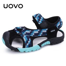 Sandalias UOVO Foorwear marca verano playa niños y niñas zapatos transpirables Casual deporte zapatillas niño #2535 230608