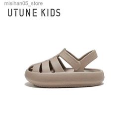 Sandales UTUNE sandales romaines pour garçons filles été enfants chaussures de plage enfants 4-12Y anti-dérapant pantoufles d'extérieur respirant EVA doux Q240328