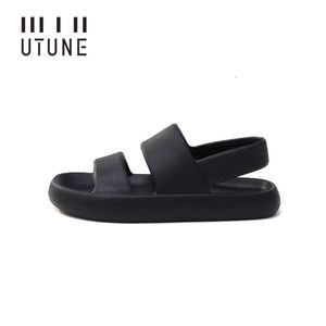 Sandalen Utune zomer heren platform schoenen vrouwen strand buiten eva slippers man zachte dikke zool niet-slip indoor dia's co 4646