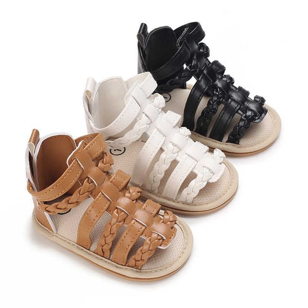 Sandálias VALEN SINA Sandálias para Bebês de Verão Infantis Meninos Meninas Sapatos de Borracha Sola Macia Antiderrapante Primeiro Andador Berço Recém Nascido 0-18M Z0331