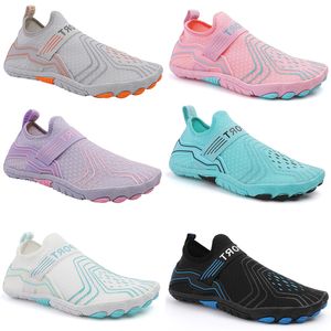 Sandales Chaussures d'eau Été Natation Rouge Orange Vert Bleu Rose Noir Violet En Plein Air Hommes Femmes Pantoufles À Séchage Rapide Aqua Flats Yoga Chaussette