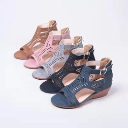 Sandalen Wedge Sandals Casual Woman Summer 2023 Flat Best Selling Elegant Fashion Comfortabele goedkope producten en gratis verzending