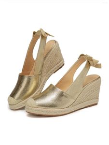 Sandals Wedges for Women Closed Toe vendaje ESPADRILLE zapatos elegantes TDL-J26GD