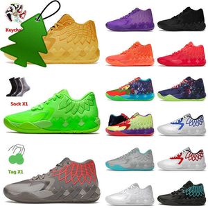 Sandales avec boîte LaMelo Ball MB.01 Chaussures de basket-ball Baskets Rick et Morty Black Blast Buzz City Not From Hree Beige BE You 1 Iridescent Dreams Big