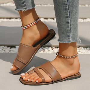 Sandales Femmes Dressy Summer Flat pour taille 12 Corloge de chaussures à bout ouvert