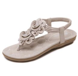 Sandales Femmes Femmes Flop Thong Plat Sandales Plat Mesdames Summer T-Bracelet Sandal Chaussures Zapatos Mujer GC928