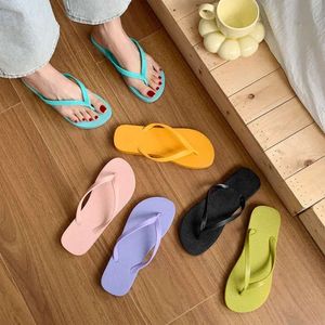 Sandalen vrouwen binnen tkhot zomerschoenen glijden zacht non-slip badkamer platform thuis slippers sandaal jepit isr 12b