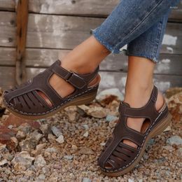 Sandalen vrouwen grote zomer s maat klassieke Romeinse schoenen solide kleur trendy veelzijdige claic schoen veratiel 806