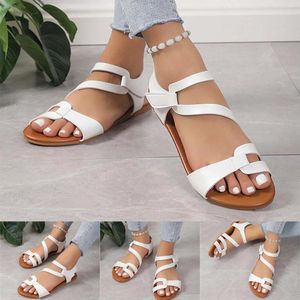 Sandalias Mujer Playa Hueco Casual Zapatillas Zapatos Planos Retro Tamaño 12 En Mujer