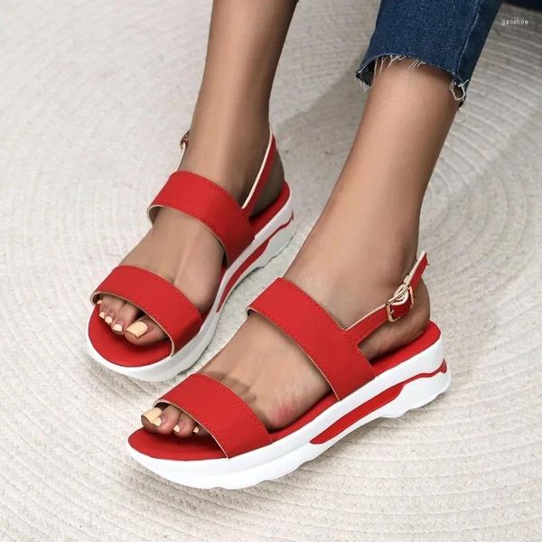 Sandalias para mujer, zapatos de cuña ligeros para mujer, plataforma de verano, Sandalias informales para deportes al aire libre, Zapatos De Mujer