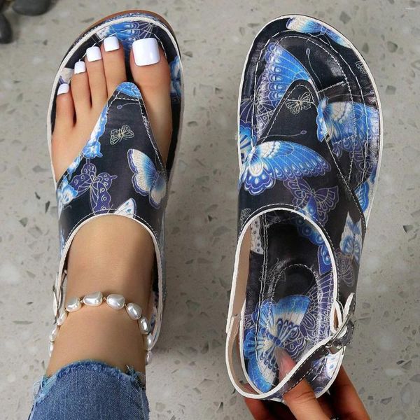 Sandals La espiga de las mujeres de gran tamaño para mujeres en primavera y verano, estilo europeo de flores, zapatillas de deporte