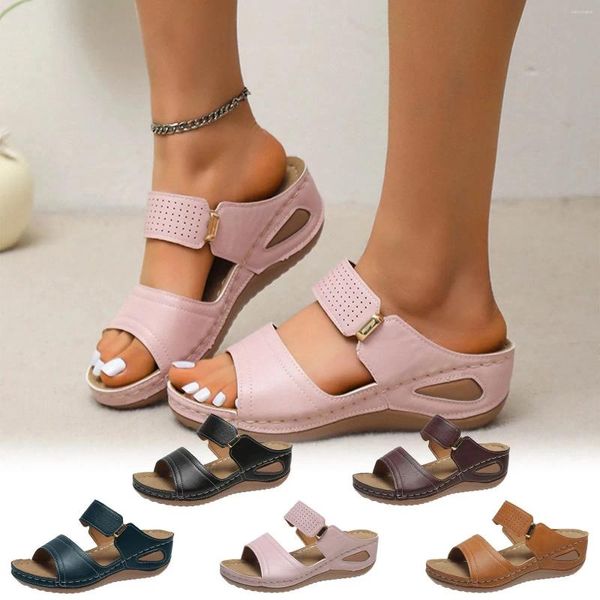 Sandals Femme Summer grande taille Métalclat Crectif