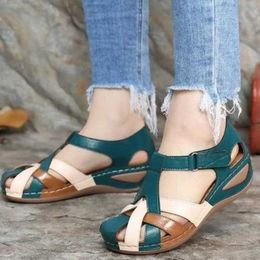 Sandalias de mujer, sandalias de verano con punta abierta, zapatos de mujer, Sandalias planas para mujer, sandalias antideslizantes, cómodas y ligeras para caminar L2401