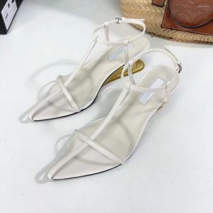 Sandals femmes chaussures simples transparentes à talon de talon enveloppe de la cheville de niche concise solide