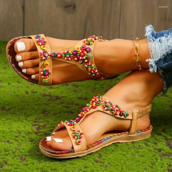 Sandalias Mujer Verano Playa Pisos Zapatos Tendencia Moda Deportes Correr Casual Caminar Diapositivas Zapatos Sandalias De Mujer