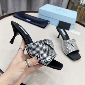 Sandales Femmes Chaussures Habillées À Talons Hauts Femmes Sandale De Luxe Designers Plate-Forme Talon Classique Triangle Boucle Agrémentée Cheville Sangle fond plat usine 6.cmfollow