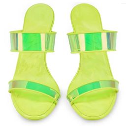 Sandales Yancuding Slingback Designer Talon Pompes Casual PVC Femmes Chaussures Peu Profondes Zapatos Para Damas En Oferta Luxe Zapatillas